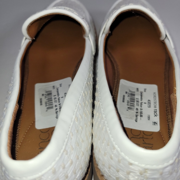 Franco Sarto Balin Platfoem White and Tan Loafers - Picture 7 of 12